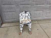 Antique Heavy Cast Iron Yard Chair