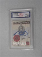 KEVIN DURANT AUTHENTIC AUTO SPORTS CARD