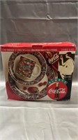 Coca-Cola Stained Glass 12 Piece Dinnerware Set