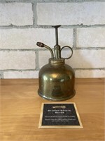 Vintage Brass Thumb Pump Oil Can