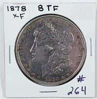 1878 8TF  Morgan Dollar   XF