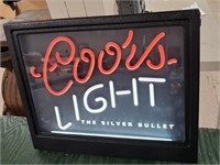 Coors Light Lighted Beer Sign, New in box