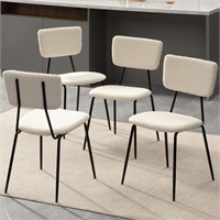 Bacyion White Dining Chairs Set of 4 - Modern