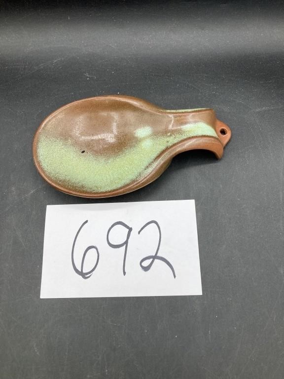 Frankoma Green Spoon Rest