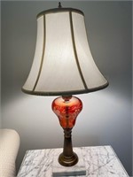 Etched Lamp w/Shade