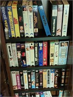 All VHS Tapes in Entertainment Stand