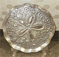 14" Wilton Armetale Sand Dollar Tray