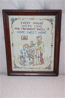Sampler Every House Where Love and Friendship