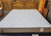 KING SIZED BED, HEADBOARD, FRAME AND MATTRESS SET