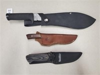 3 Fixed Blade Knives