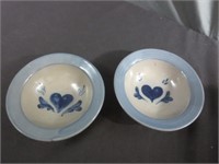 *(2) Rowe Pottery Bowls