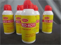NEW (5) Cans Red-Kote Scarlet Red Oil