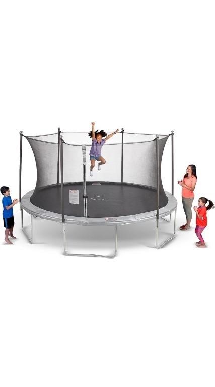 $200.00 14 ft Round Trampoline with Enclosure,