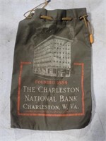 Vint. Charleston National Bank Deposit Bag