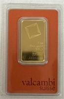 1oz GOLD VALCAMBI SUISSE BAR