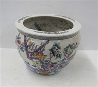 Oriental Flower Pot / Fish Bowl 10" Tall