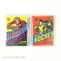 1978 & 1981 Topps Hockey Unopened Wax Packs (2)