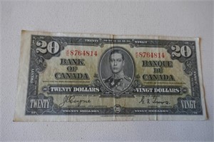 1937 Twenty Dollar Bank of Canada Note