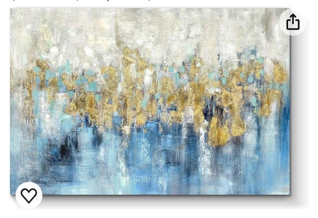 Abstract 45x30 in canvas artwork