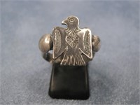 SS Vtg N/A Turq. Ring Hallmarked