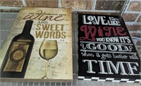 ASSORTED WINE THEME SIGNS