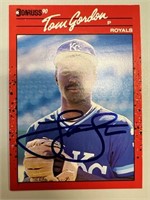 Royals Tom Gordon Signed Card with COA