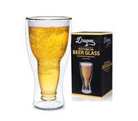 Dragon Glassware Beer Glass, Insulating Double