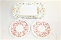 Lot of China plates and platters