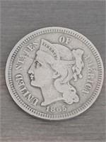 1865 3 Cent Piece