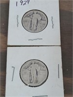 Two Silver Quarters