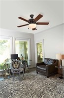 $65  Harbor Breeze 42-in LED Ceiling Fan, 5-Blade