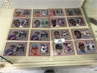 4 Sheets of Large Baseball Cards