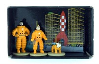 Coffret Trio Micro figurines Tintin Lune