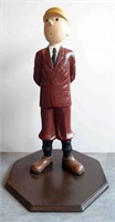 Statue artisanale Tintin L'oreille cassée