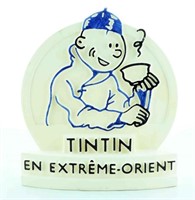 Bas-relief artisanal Tintin Le lotus bleu
