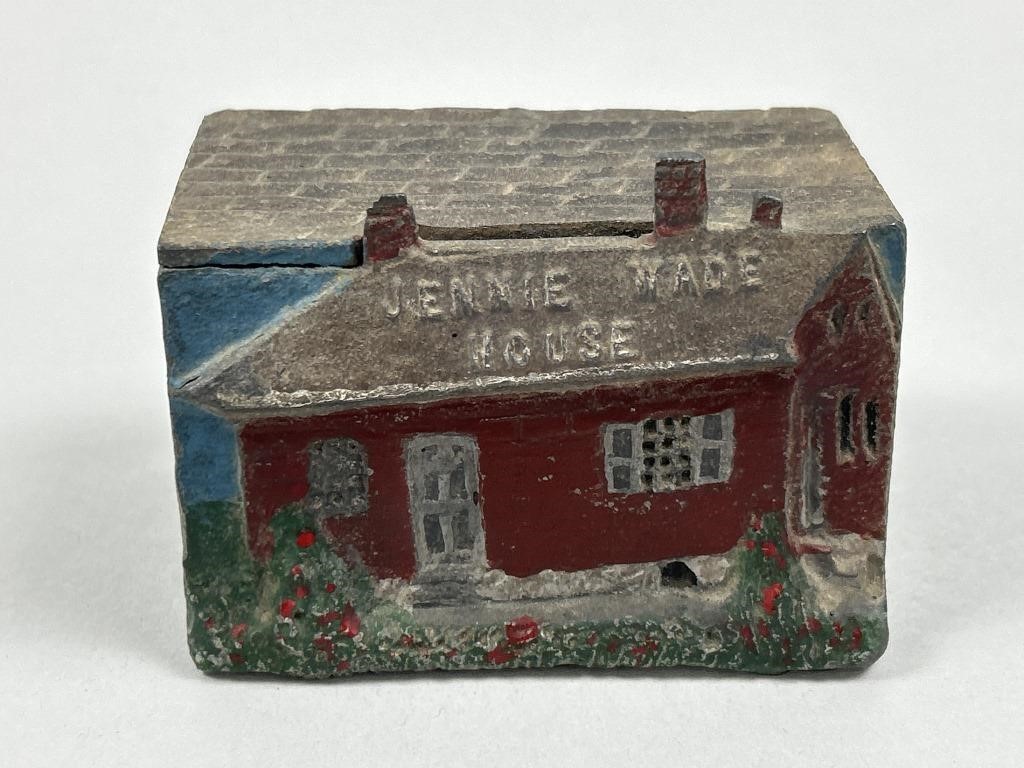 1960’s Cast Metal Jennie Wade Lodge Bank.