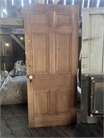 Antique Wooden Door  33.5 inches x79 inches