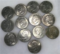 1971 Eisenhower Dollar Coins (13)