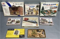 HO Scale Train Building Models Lot Collection