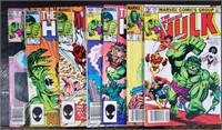 Comics Hulk 1980's #276, 283 ,291, 314-316