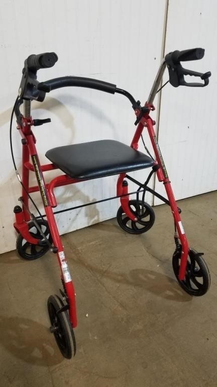 Home Health Walker w/Seat & Hand Brakes