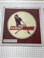 Tin Kamel cigarettes sign