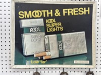 Vintage Kool cigarettes sign