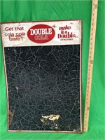 Vintage Double Cola menu board
