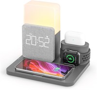 NEW $57 3-in-1 Wireless Charging Station w/Lamp