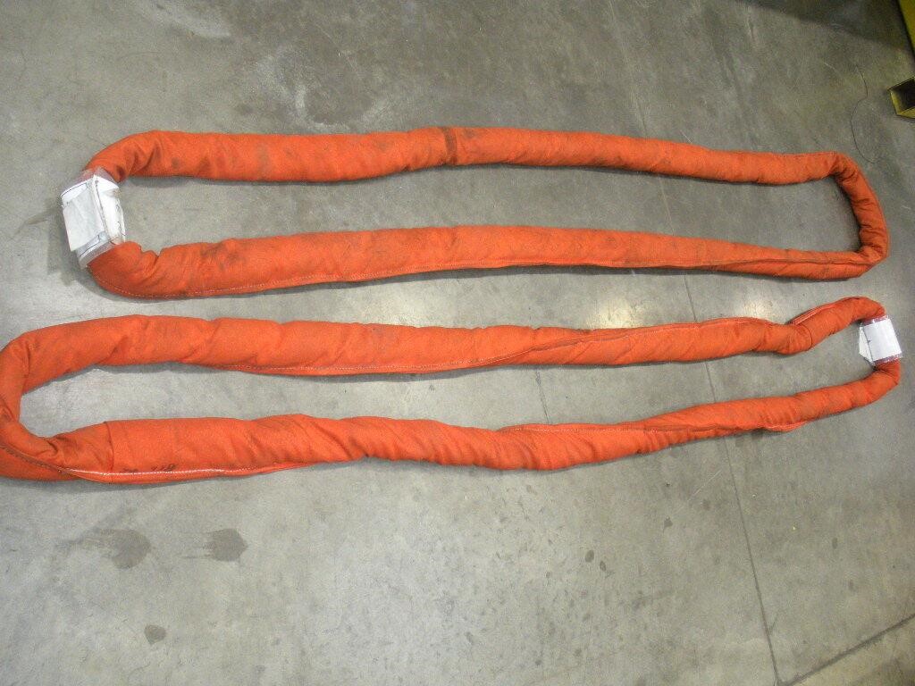 (2) 8ft Polyester Round Slings  31,000lb Vertical