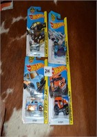 4 NEW HOT WHEELS