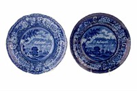 CANADIAN HISTORICAL STAFFORDSHIRE PLATE AND BOWL