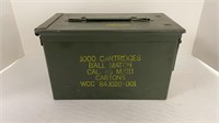 Empty 1000 cartridges ammo box
