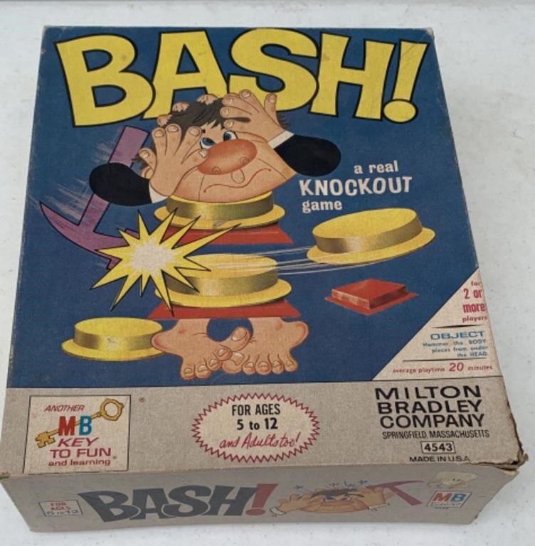 Bash! Game By Milton Bradley 1965